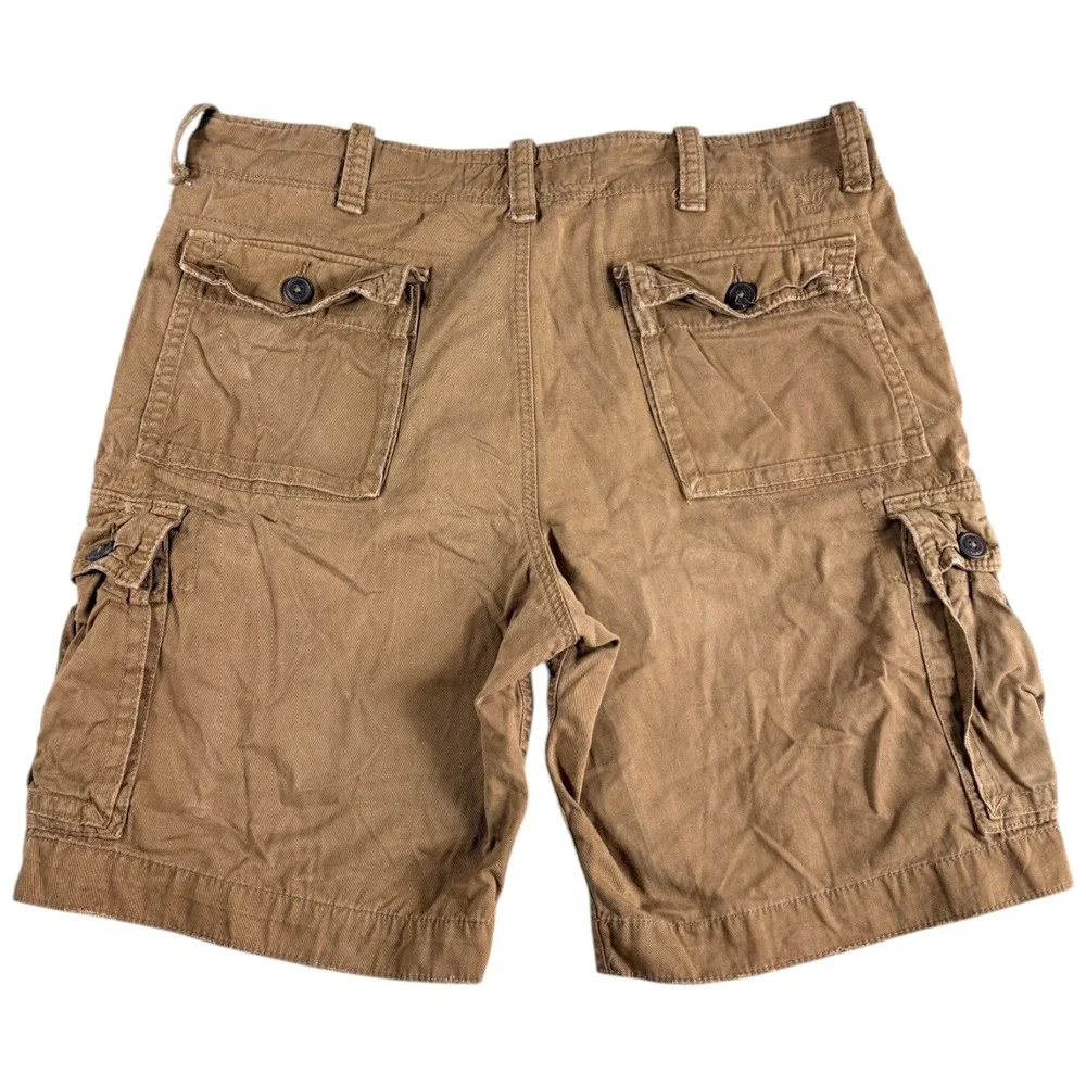 American Eagle Cargo Shorts Mens 38 Brown Classic Fit Durable Workwear Outdoor